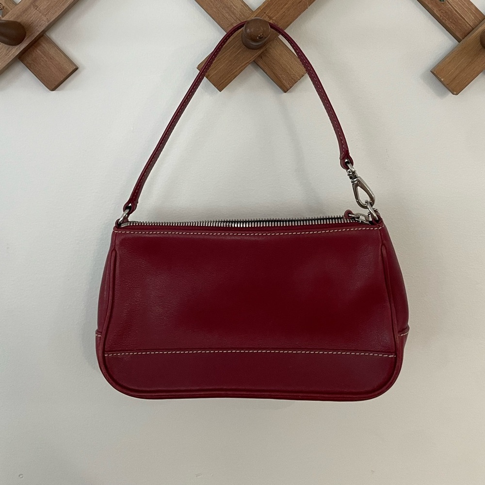 Red Coach handbag
